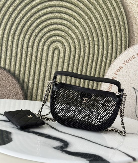 Chanel Crescent Shape Lambskin Mini Bag 3347
