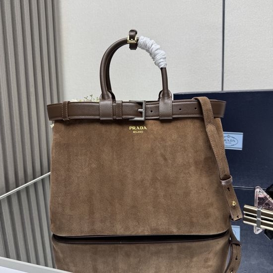 Prada DoubleBag Leather Tote Bag 1BA416