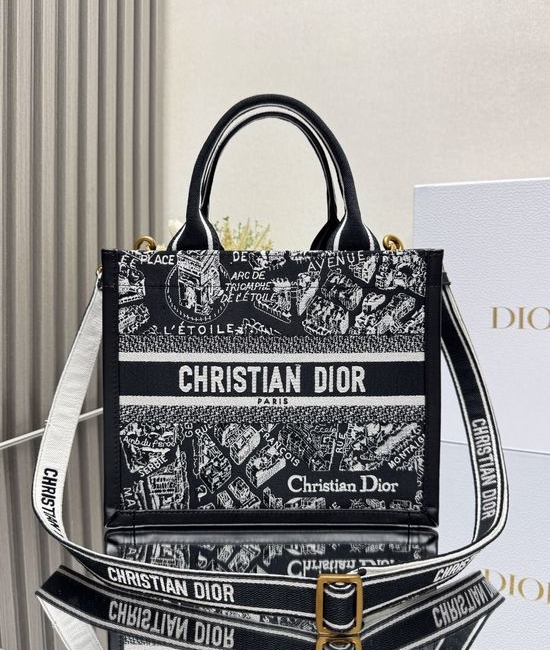 Christian Dior CD Mini Book Tote Embroidery Bag 1265