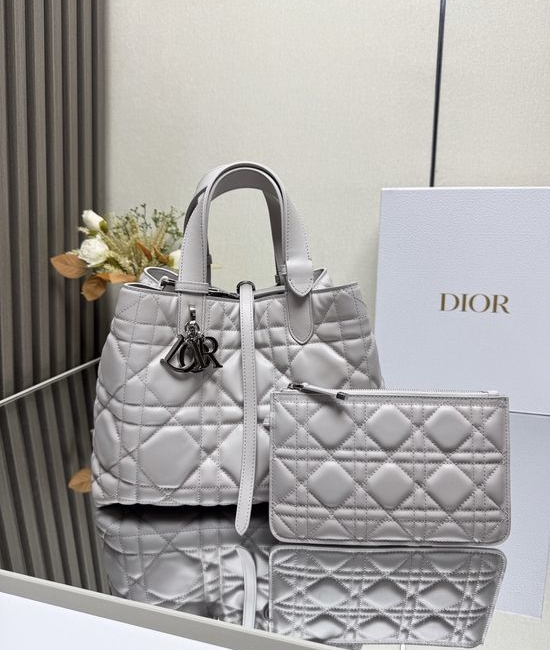 Christian Dior CD Christian Dior CD Toujours Soft Gray Medium Handbag 2821