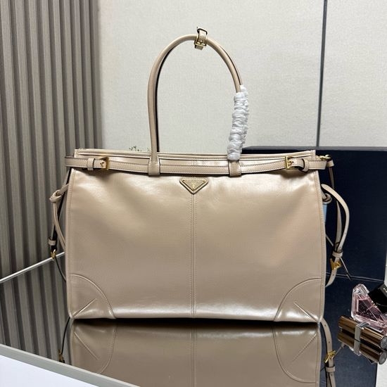 Prada LusSolf Oil Wax Leather Large Handbag 1BA439