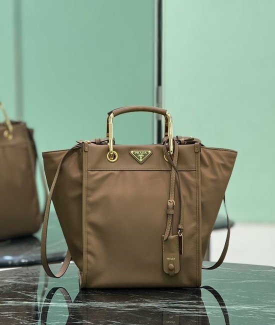 Prada Re-Nylon Geometric Tote Handbag 1BG578