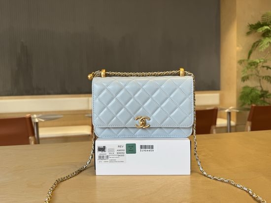 Chanel WOC Double Gold Beads Bag A96050