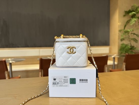 Chanel Lipstick Case Bag Waxed Leather A96150