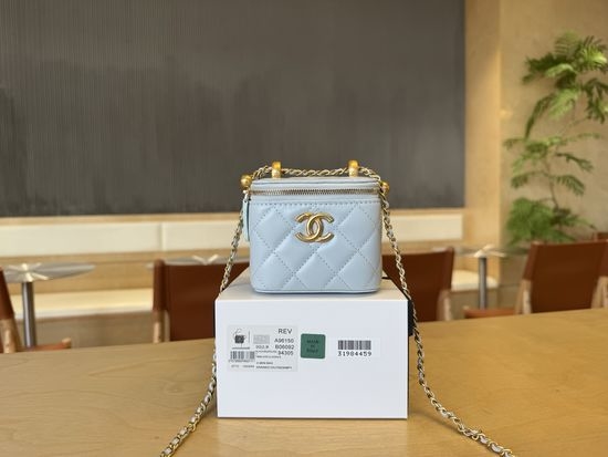 Chanel Lipstick Case Bag Waxed Leather A96150