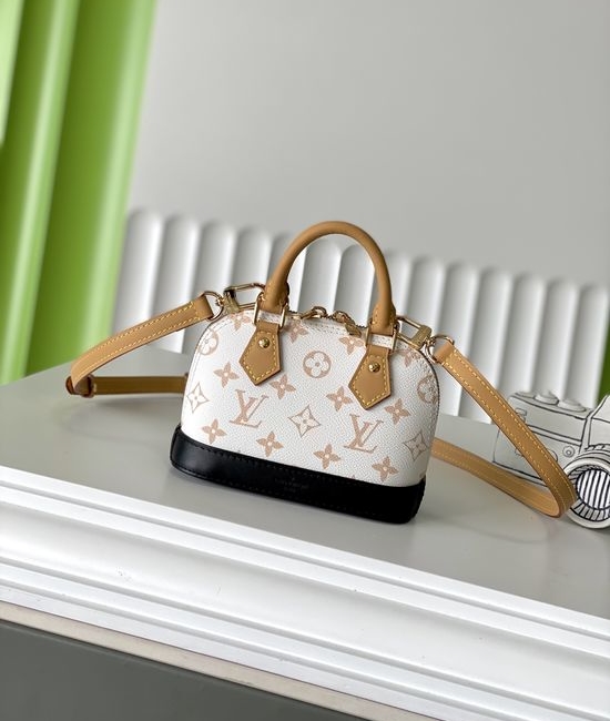 Louis Vuitton LV NANO ALMA White Monogram Shell Bag M46895