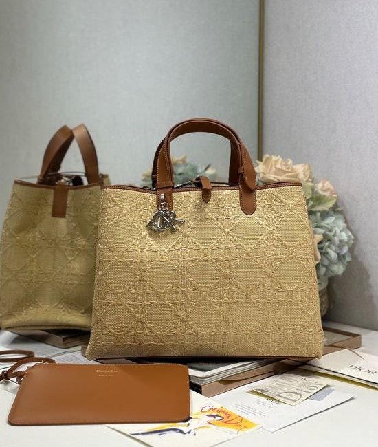 Christian Dior CD Toujours Woven Large Handbag 1188