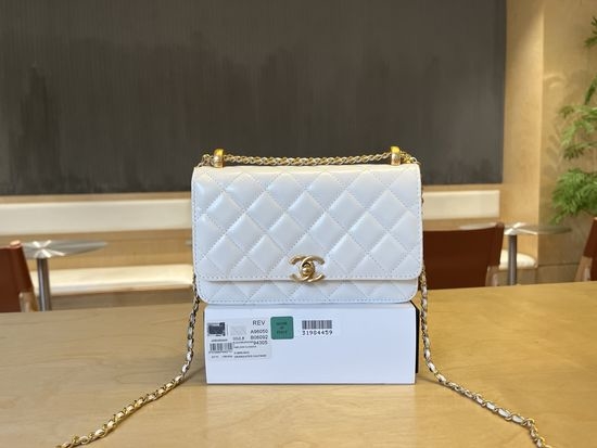 Chanel WOC Double Gold Beads Bag A96050