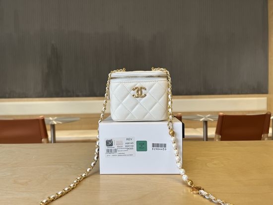 Chanel Pearl Chain Lipstick Bag A96145