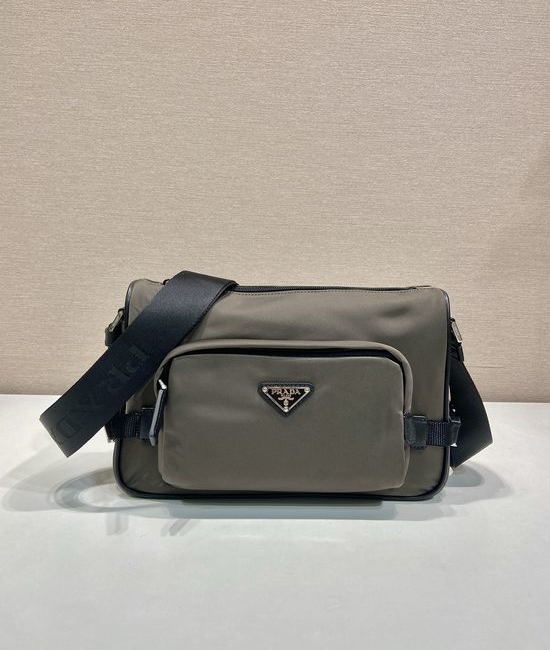 Prada Re-Nylon Messenger Bag with Triangle Logo 2VH192