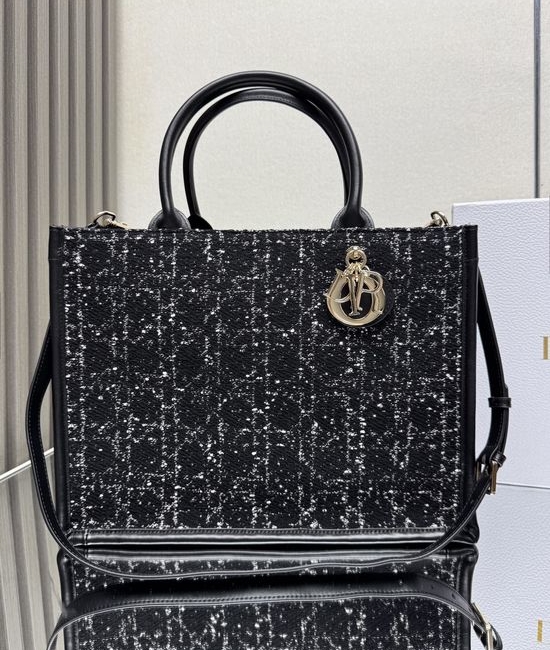 Christian Dior CD Book Tote Embroidered Shopping Bag 7034