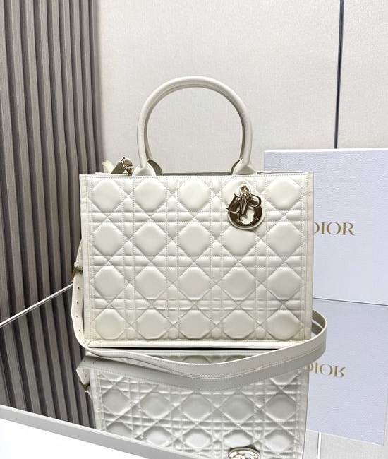 Christian Dior CD BOOK TOTE Cannage Pattern Handbag M1324