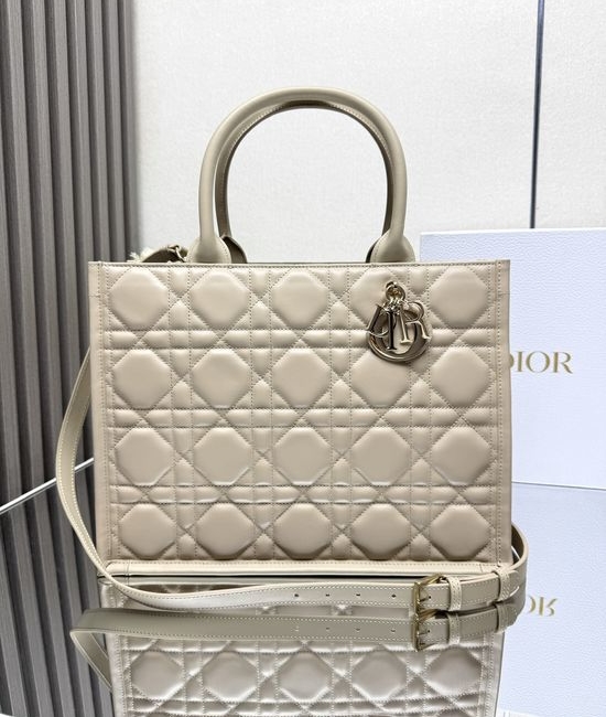 Christian Dior CD BOOK TOTE Leather Handbag M1324