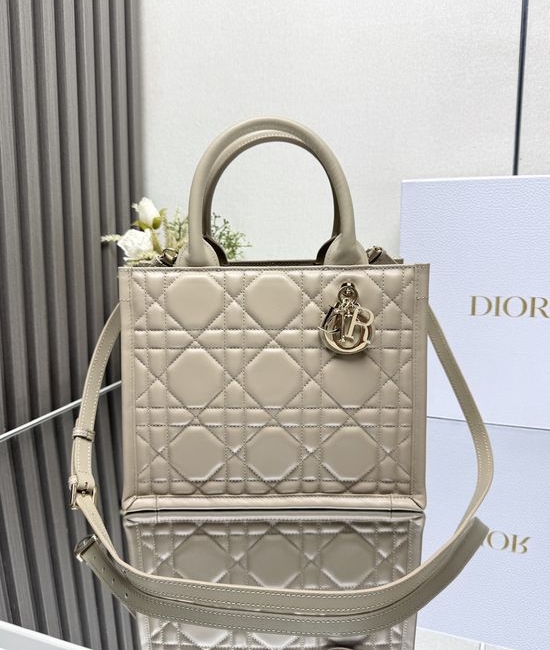 Christian Dior CD BOOK TOTE Leather Handbag M1325