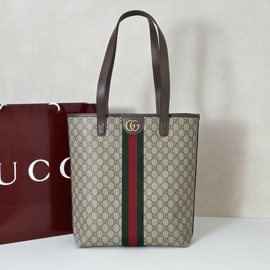 Gucci Shoulder Bag Brown Rubber 834465