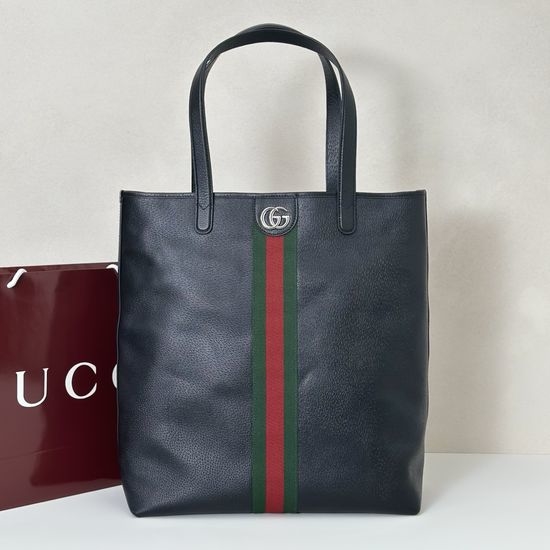 Gucci Tote Bag Black Full Leather 834463