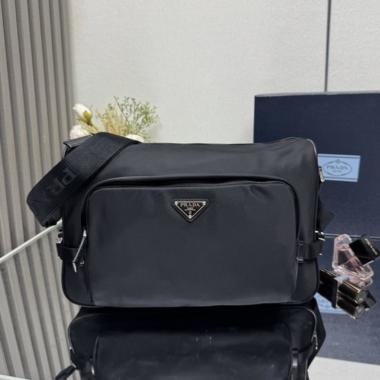 Prada Re-Nylon Saffiano Leather Messenger Bag 2VH191