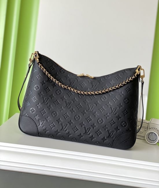 Louis Vuitton LV BOULOGNE Leather Hobo Bag M13706