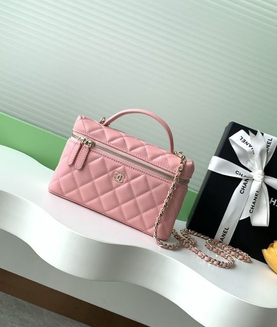 Chanel Lambskin Chain Clutch Bag AP4485