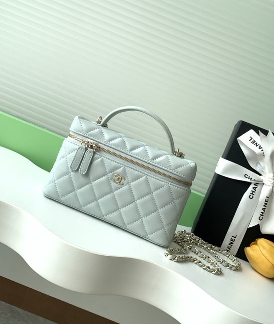 Chanel Lambskin Chain Clutch Bag AP4485