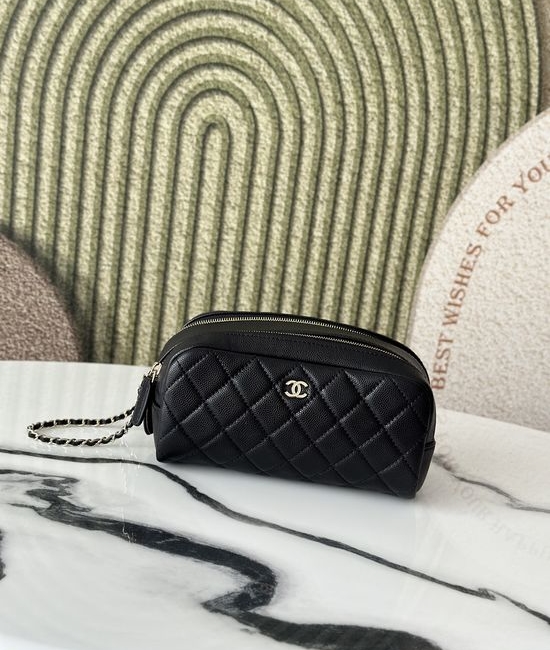 Chanel Caviar Leather Cosmetic Pouch 31109