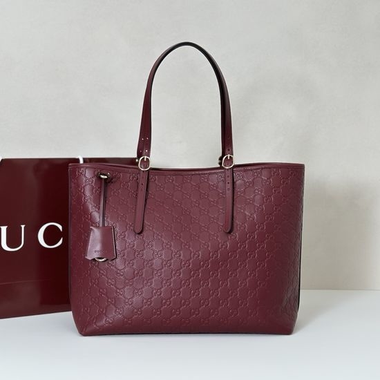 Gucci Embossed Leather Tote Bag 847455