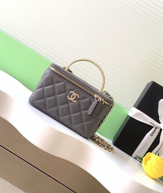 Chanel Vanity Case Rhinestone Double C AP4942
