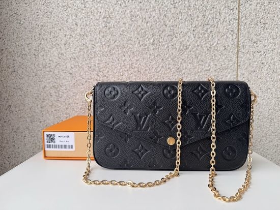 Louis Vuitton LV Pochette Felicie Removable Pocket Chain Wallet M64064