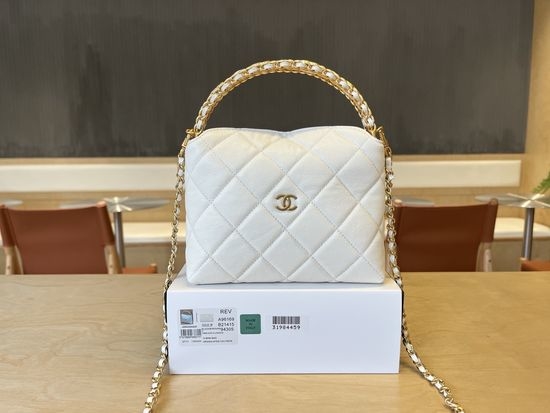 Chanel Double C Logo Handle Chain Bag A96169