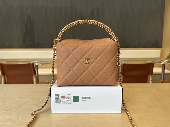 Chanel Double C Logo Handle Chain Bag A96169