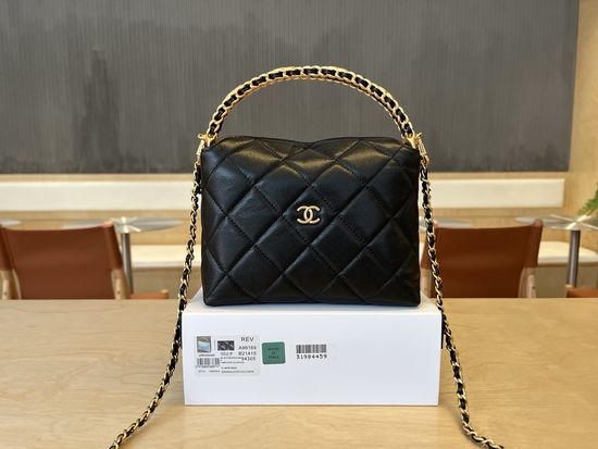 Chanel 25B Double C Logo Handle Chain Bag A96169