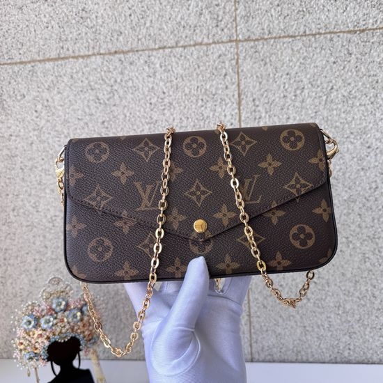 Louis Vuitton LV Pochette Felicie Chain Bag with Detachable Pockets M81896