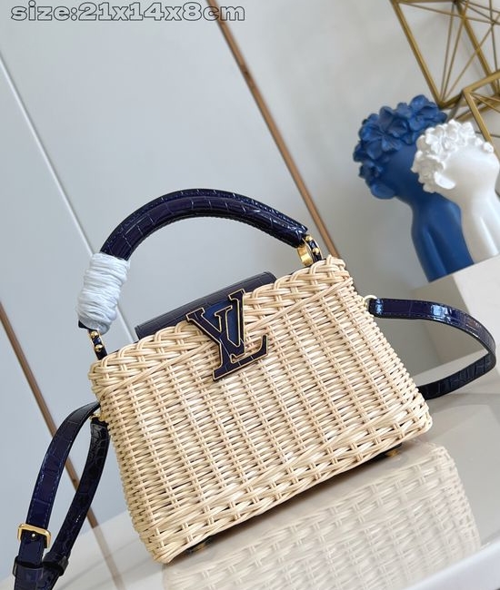 Louis Vuitton LV Capucines Mini Woven Handbag M48865