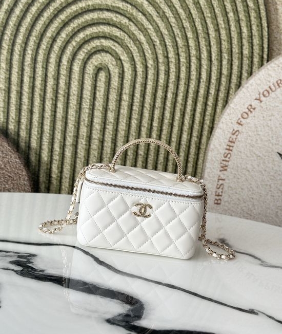 Chanel Vanity Case Rhinestone Handle Bag 66068