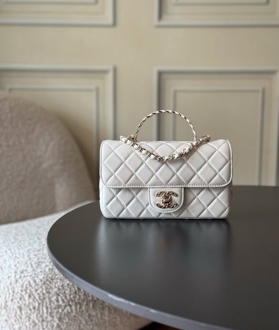 Chanel CF Mini Handle Lambskin Bag AS4924