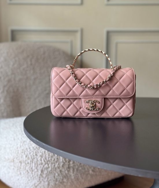 Chanel CF Mini Handle Lambskin Bag AS4924