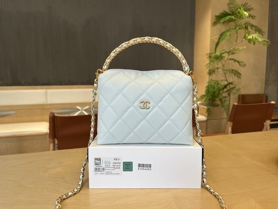 Chanel Double C Logo Handle Chain Bag A96169