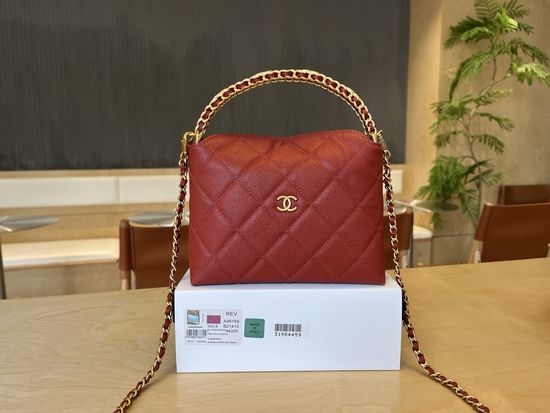 Chanel Double C Logo Handle Chain Bag A96169