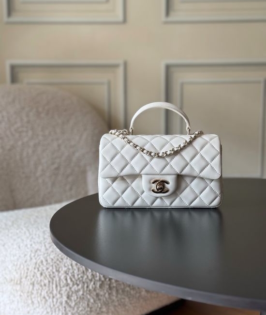 Chanel Mini CF Handle Flap Bag Quilted Lambskin AS2431