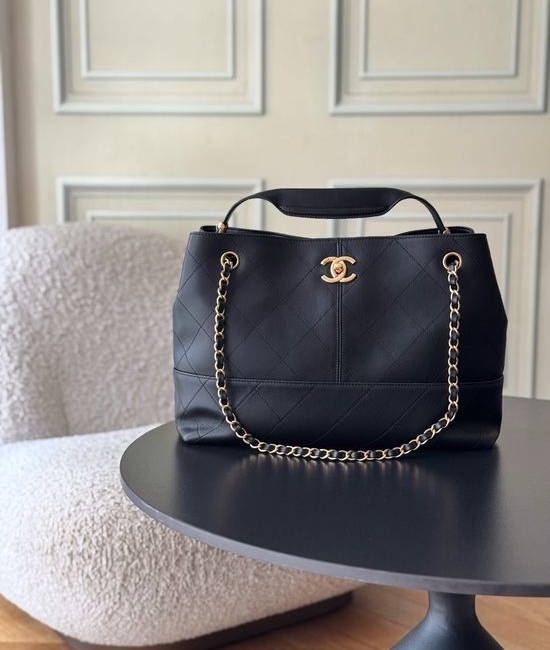 Chanel Suede Quilted Crossbody Bag AS5634