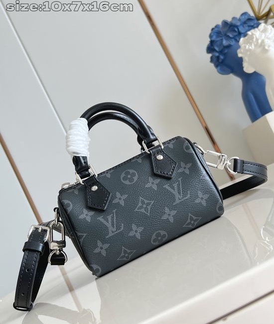 Louis Vuitton LV Nano Speedy Monogram Eclipse Handbag M26573