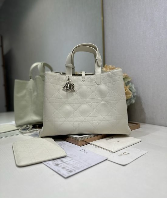 Christian Dior CD TOUJOURS Large White Handbag 1188
