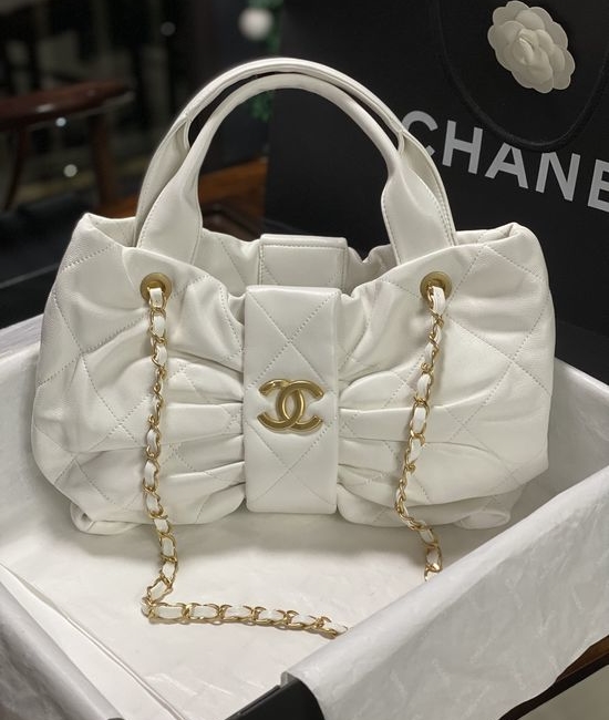Chanel Bow Denim Lambskin Handbag AS5851 AS5849