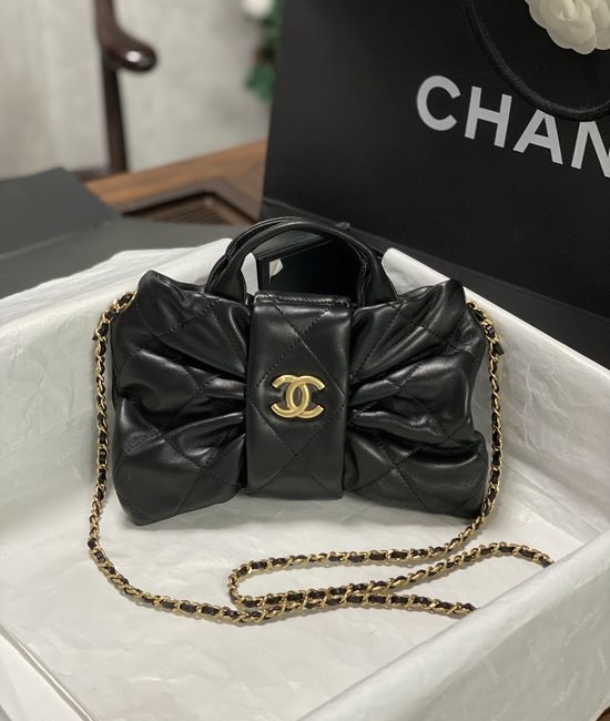 Chanel Bow Denim Lambskin Handbag AS5851 AS5849