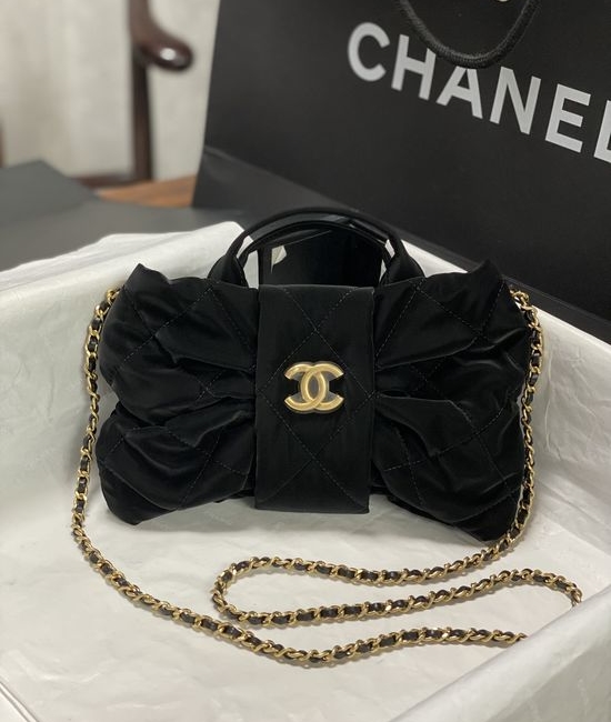 Chanel Bow Denim Lambskin Handbag AS5851 AS5849