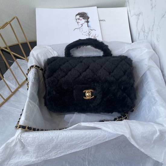 Chanel Mini CF Handle Quilted Shoulder Bag AS2431