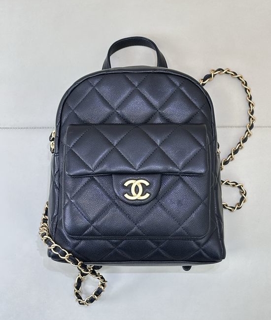 Chanel Grained Calfskin Adjustable Backpack AS5793