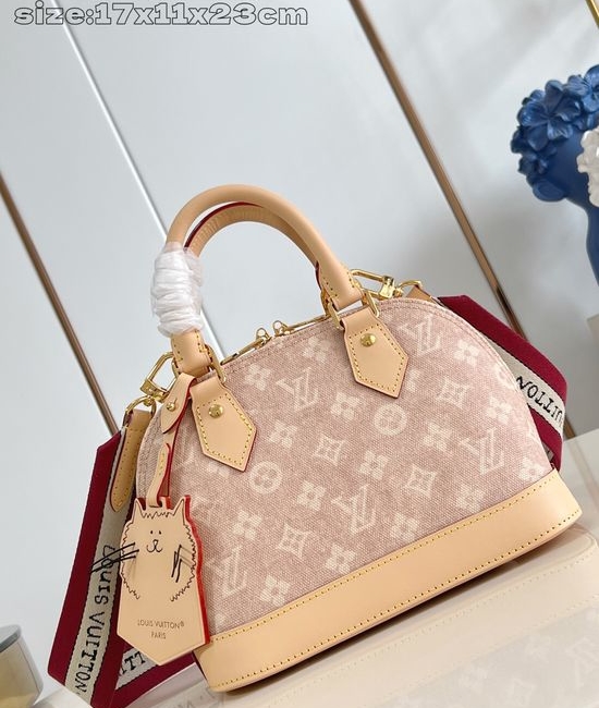Louis Vuitton LV Alma BB Meowgram Canvas Handbag M25728