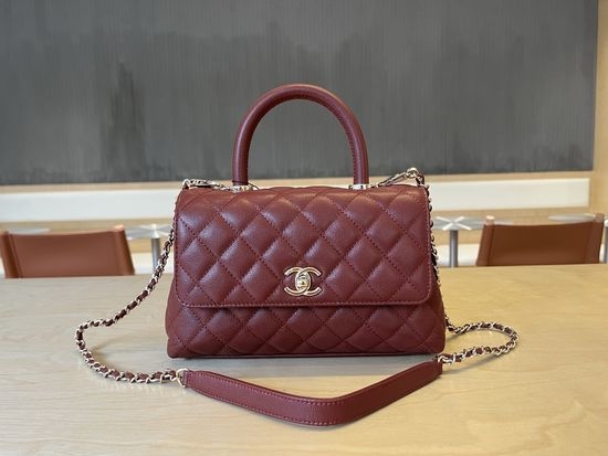 Chanel Coco Handle Caviar Leather Flap Bag 92990