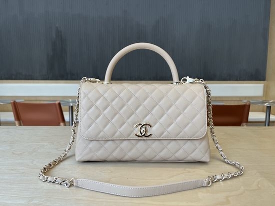 Chanel Coco Handle Grained Calfskin Top Handle Bag 92991